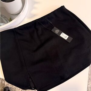 Fashion Nova Classic Black Micro Skort